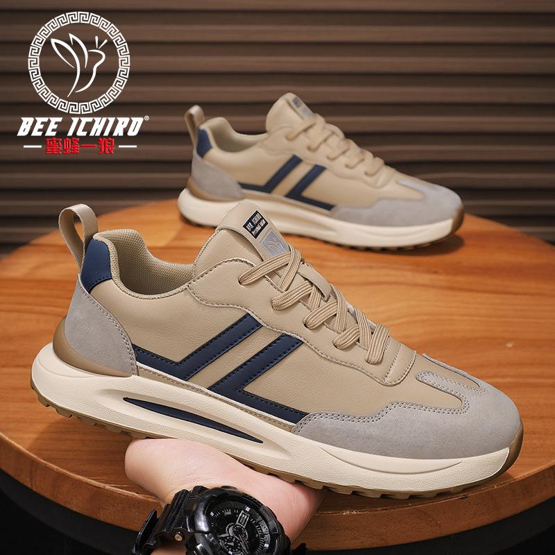 

Men s shoes spring and summer new casual retro leather four-season sports dad shoes 44
