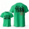 Mode Heren T-shirt Gemaakt in 1986 40 Jaar Geweldig Zijn Vintage 40ste Verjaardag Cadeau T-shirts Dames Casual T-shirt Los Streetwear T-shirt