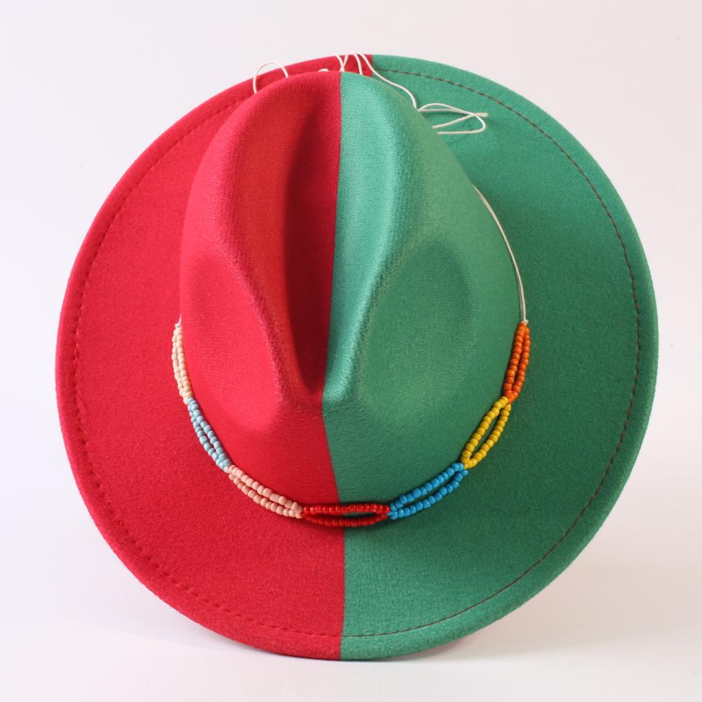 Popular European and American Classic Double-color Wide-brimmed Top Hat Men's and Women's Fashion OL Style Cowboy Hat Jazz Hat