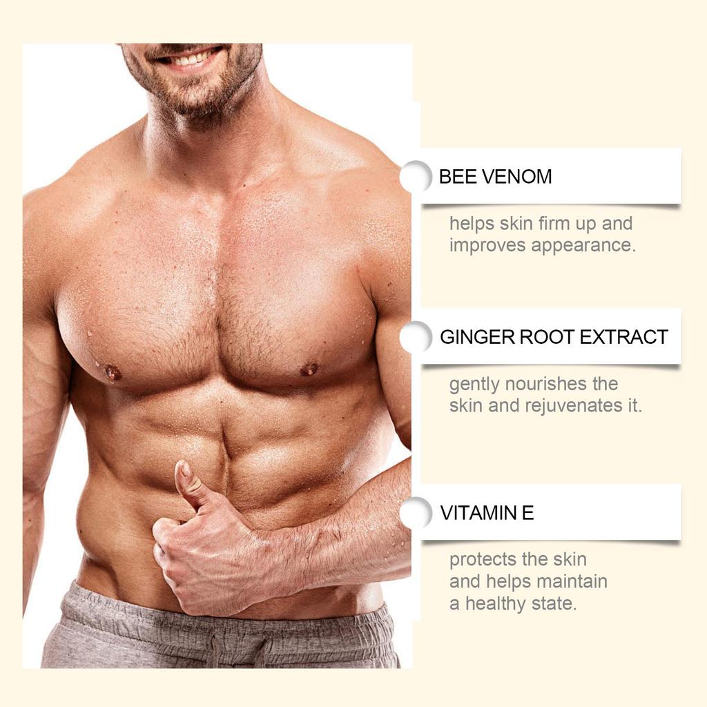 Ximonth Man Chest Firming Oil Gynecomastia Tightening Remove Excess Fat Strengthen Chest Muscles Increase Elasticity Massage Oil