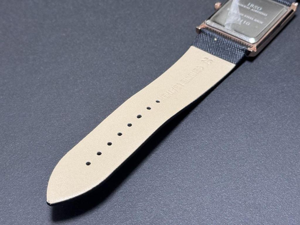 [USED] IBSO Men's 7mm Ultra-Thin Rectangular Dial Watch