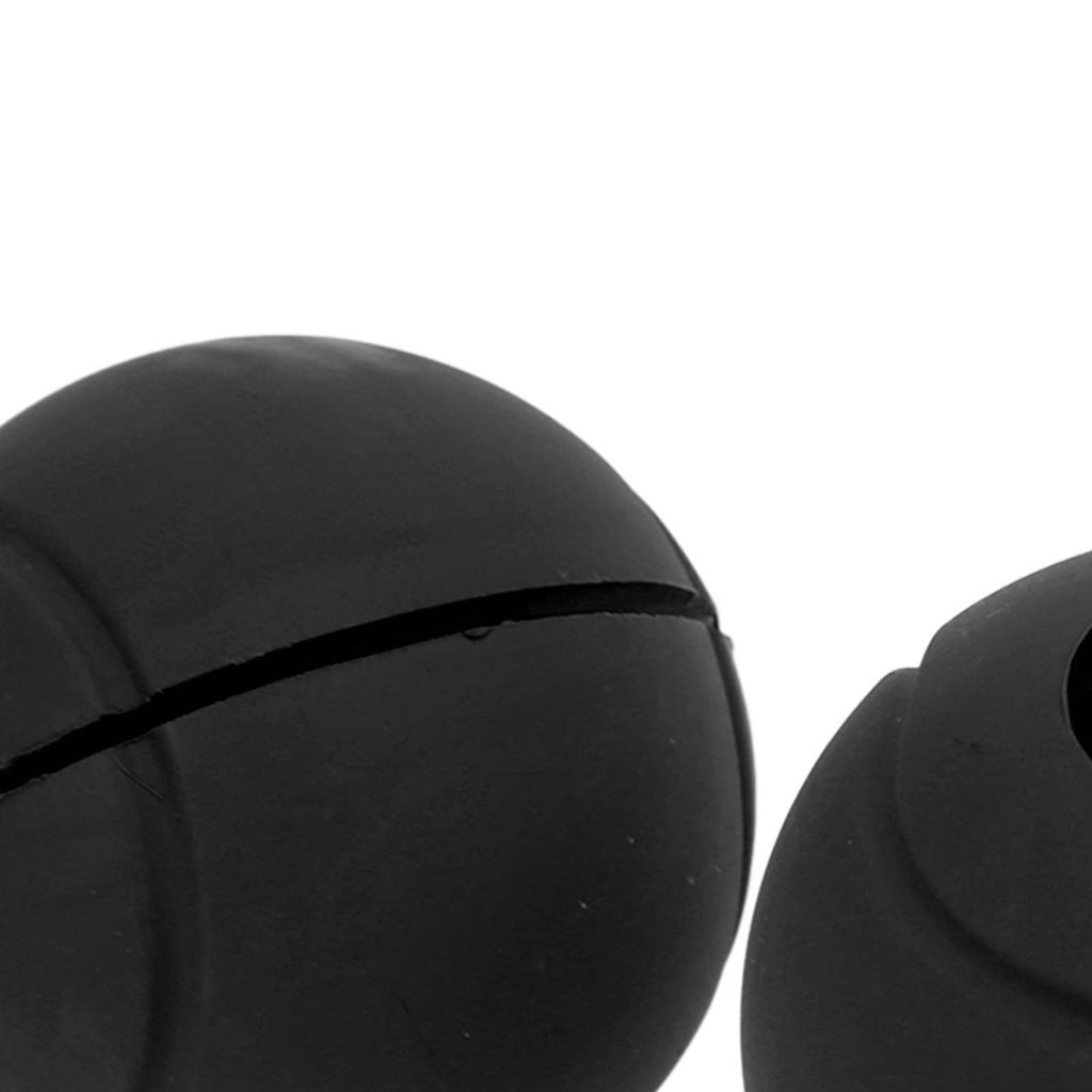 1 Pair of Barbell Dumbbell Curved Bar Grip Round Spherical Silicone Non Slip Thickened Grip for Massive Arm and Muscle Building