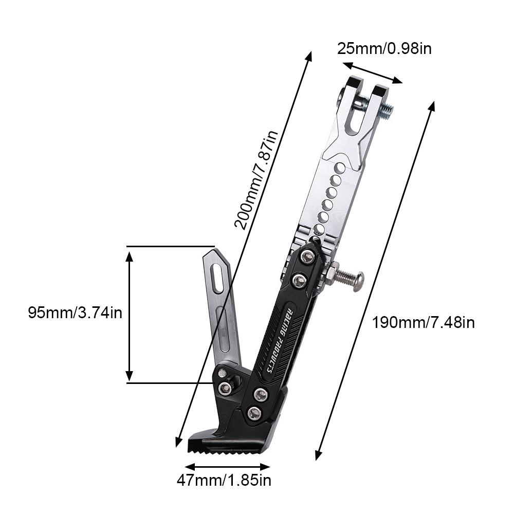 Suport reglabil pentru motociclete Suport pentru picior Suport lateral pentru picior Suport pentru cârje de parcare Pit Bike Accesorii pentru motociclete