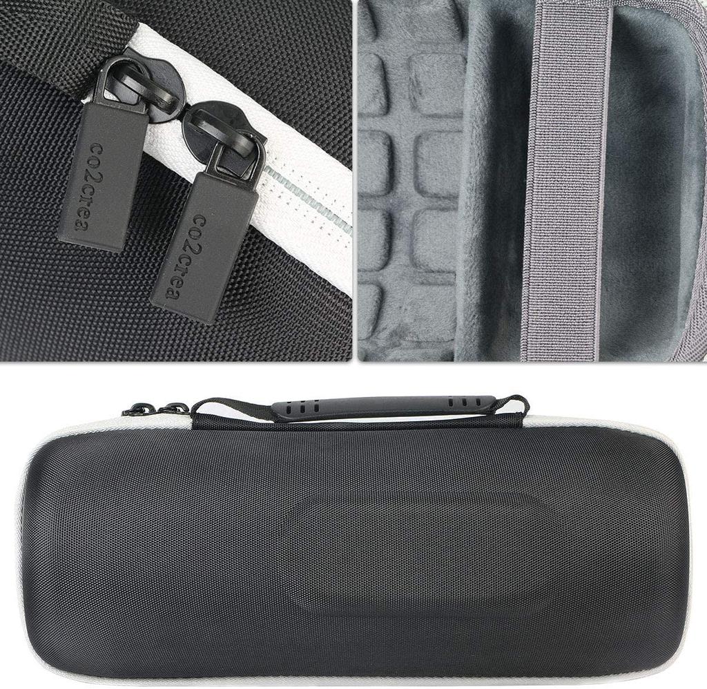 co2crea Hard Travel Case for JBL Charge 4/Charge 5 Waterproof Bluetooth Speaker (Ash)