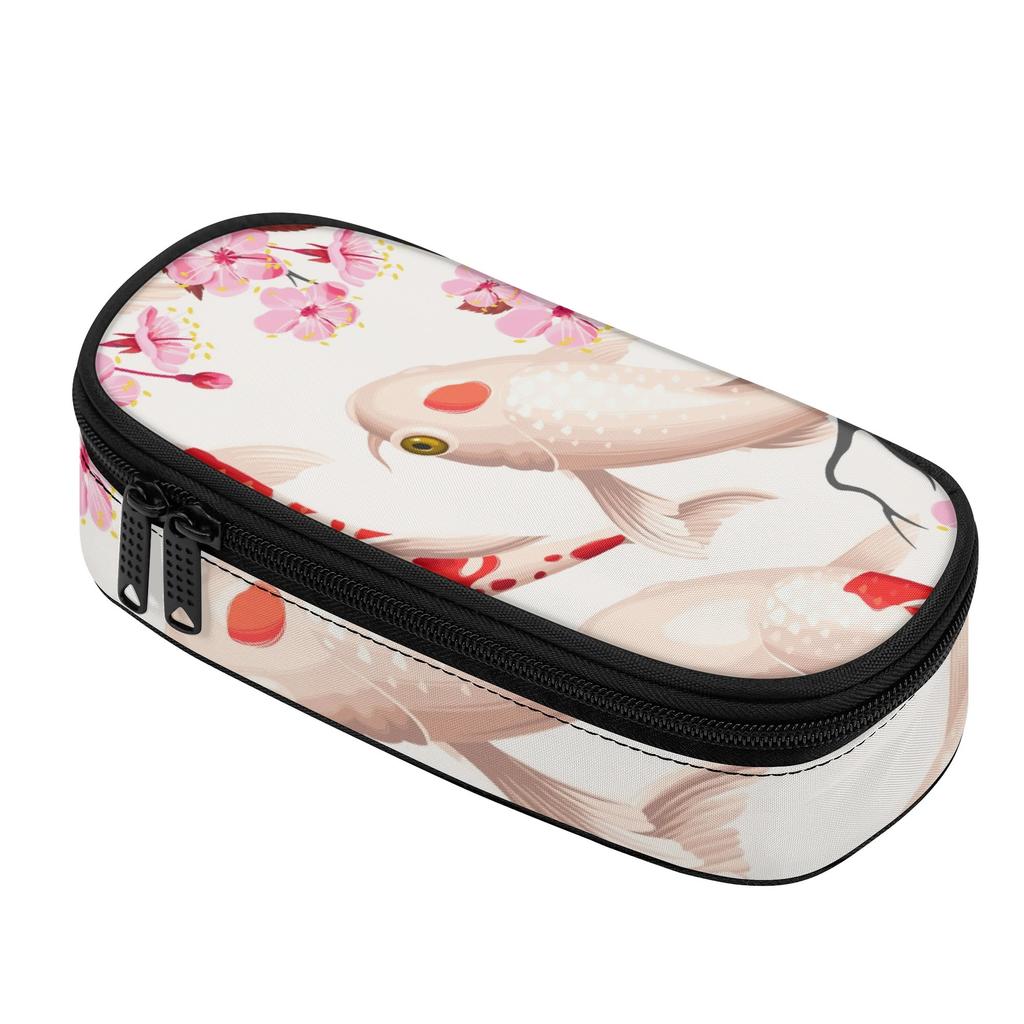 Pen Case Organized Storage 300D Polyester Smooth Zipper with Main Pocket Mesh Layer and Removable Pen Divider for Boys Girls