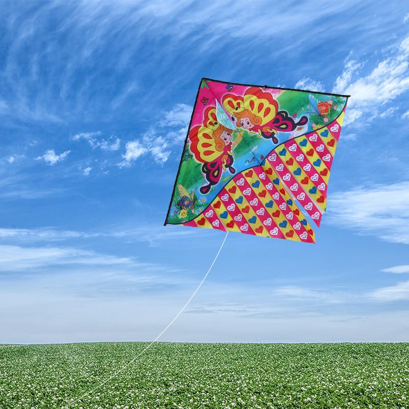 1 Meter Printed Multi-tail Kite For Children Easy To Fly Cartoon Kite Small Kite