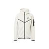 Jaqueta com Capuz e Zíper Total Estampa de Logotipo Masculina Roupa Exterior Branco CU4490-072