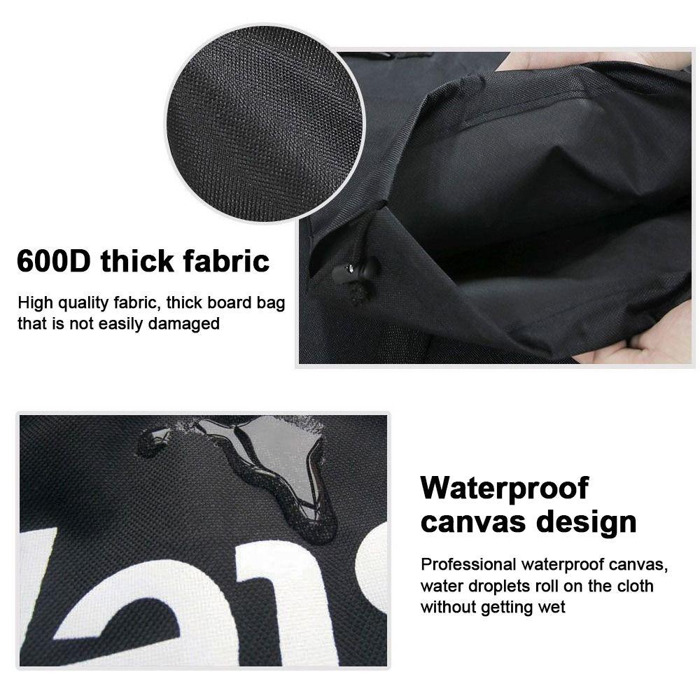 600D Oxford Cloth Skateboard Carry Bag Adjustable Surfboard Backpack