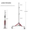 3m Heavy Duty Stainless Steel Light Stand with Wheels, Built-in Spring, Large Load Capacity, for Photography Studio.