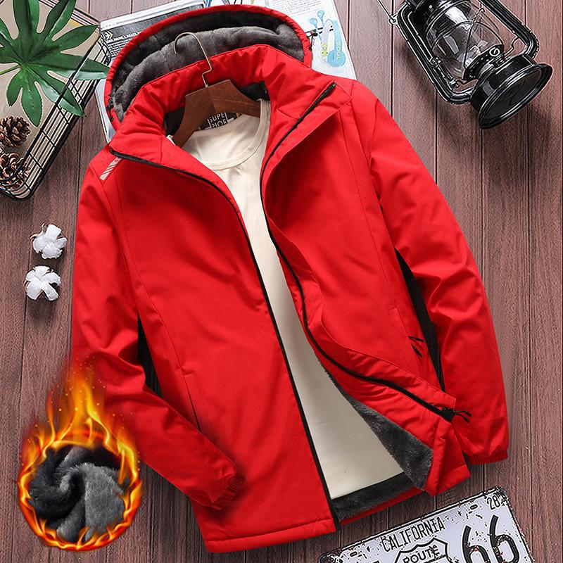 Shopee Winter Thickened Fleece Cotton Coat - Warm, Cold-Proof Youth Casual Jacket