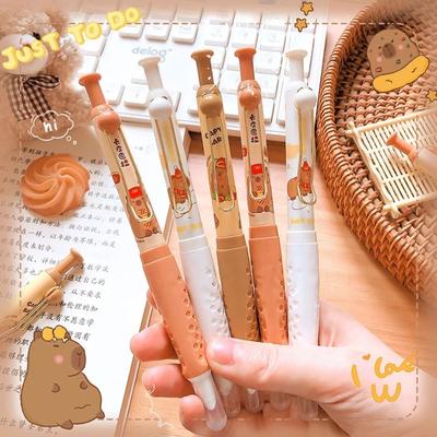 Kawaii Capybara Füllfederhalter 0,38 mm Feder Schreibstift Schreibwaren Niedlicher Tintenstift Geschenke