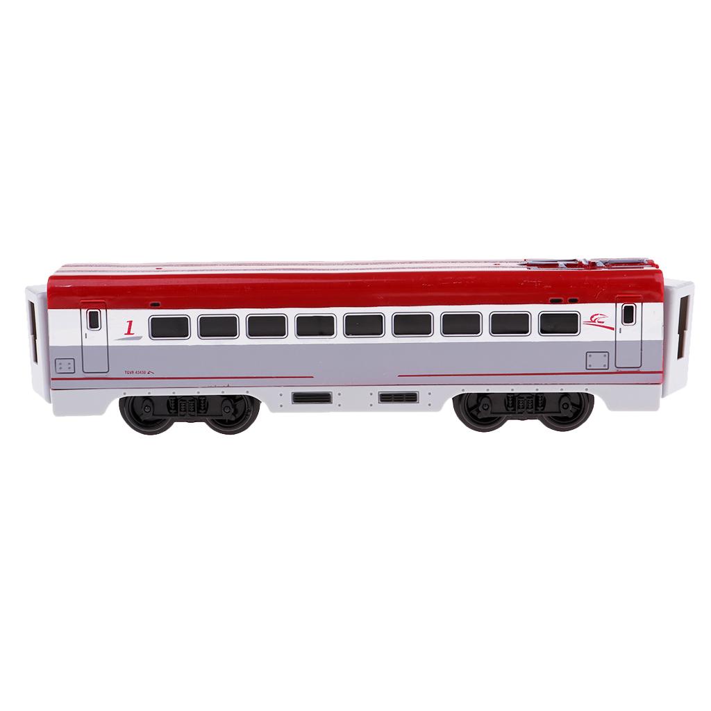 Maßstabsgetreues Zugwaggon-Modell Diecast-Fahrzeug Auto Spielzeug Eisenbahnen Geschenk Elektrische Schiene Güterwagen für Kinder