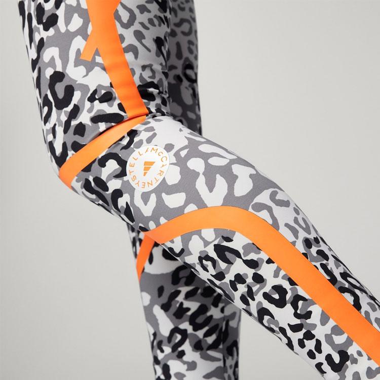 Adidas X Stella McCartney Leopard Print Yoga Fitness Leggings Damen Leggings Schwarz Weiß FU0709