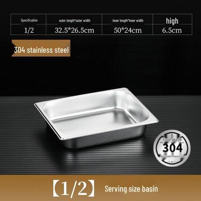 HANDUNYOU 304 Stainless Steel Food Pan