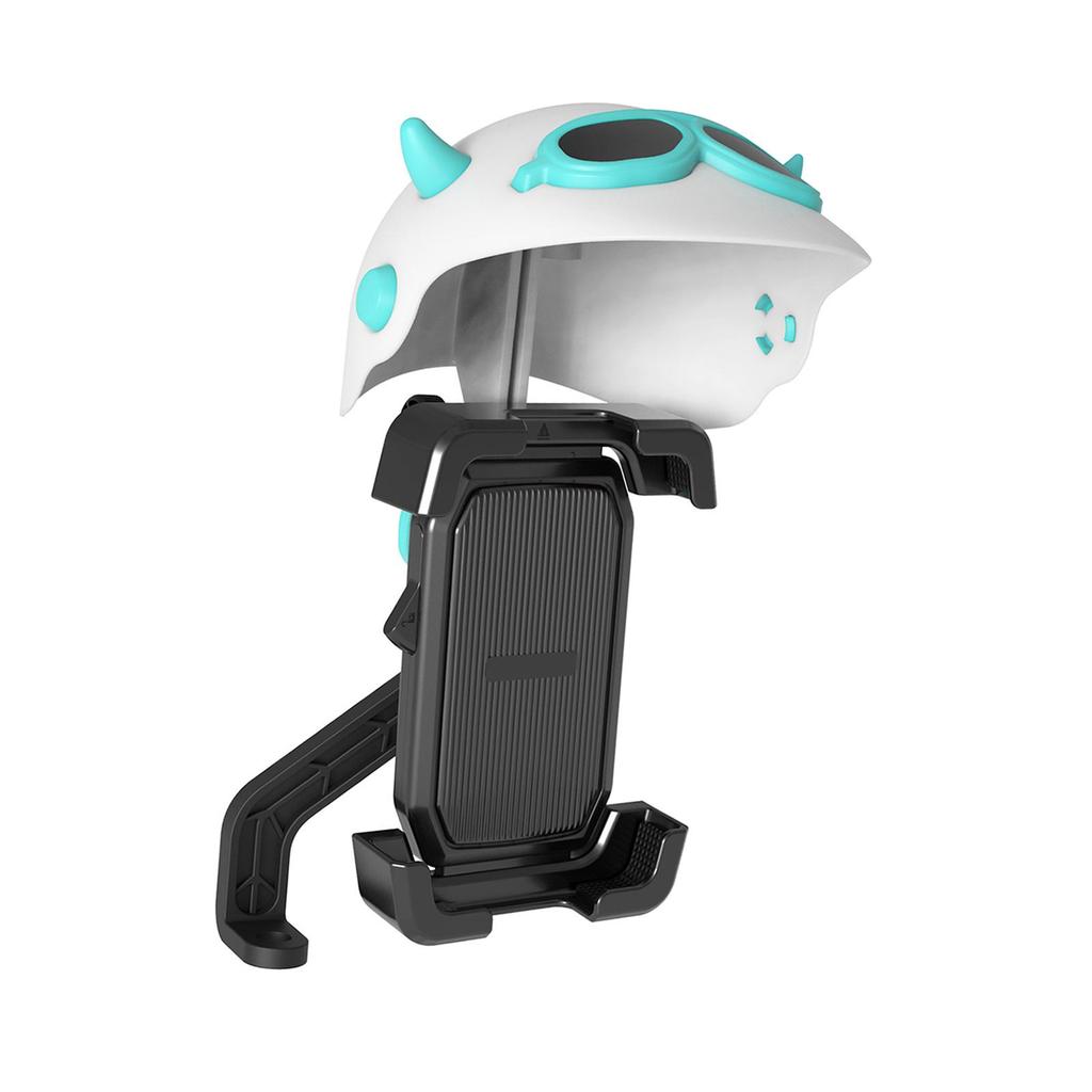 Generic Bike Phone Mount with Small Helmet Stable Adjustable Scooter Phone Clip for Cycling Riding Motorcycle Scooter Rider
