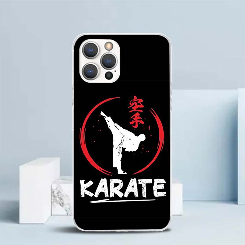 Oyama Kyokushin Karate Soft Cover for iPhone 16 17 Air 15 14 Pro Max 16E Phone Case 13 Mini 12 11 7 SE 8 Print Pattern Fit Cases