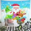 Santa Snowman Reindeer Gifts Tapestry Wall Hanging Holiday Home Decor for Living Room Bedroom Gift