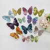 6Pcs Self Adhesive Butterfly Wall Sticker Waterproof PVC Wall Decals Double Layer DIY Wall Art Stickers for Living Room Bedroom Bathroom