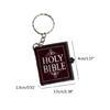 Mini Bible Shape Pendant Small Books Keychain Lovely Key Rings Birthday Gift