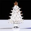 2PCS Crystal Christmas Trees Fireplace Mantel Decor Desk Topper Artificial Plants Crystal Glass Tree Crystal Craft