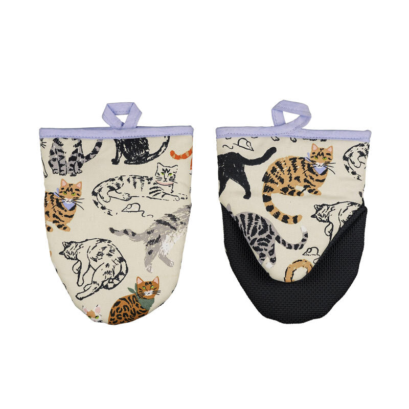 

Feline Friends Cat Kitchen Gloves Oven Gloves Baking Gloves Kitchen Gloves - Feline Friends
