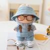 Doll Clothes Set for 15/17cm La Bubu Overalls Glasses Hats And Shoes Set Stylish Dolls Wardrobe Accessories