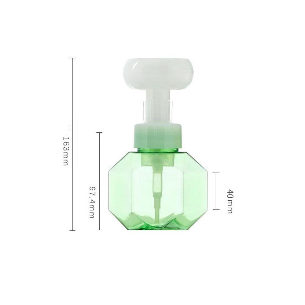 Shower Gel Foam Pump Bottle Flower-shaped Refillable Bottles Liquid Soap Dispenser Empty Bottle