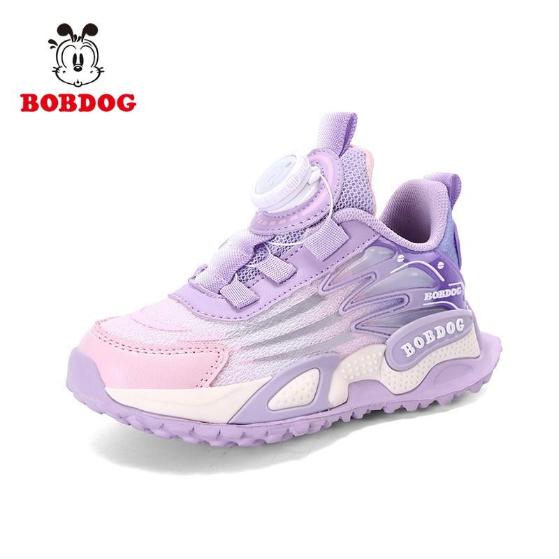 Bobdog Girls  sneaker New Style Mesh Breathable Soft Sole Daddy Shoes Medium Large Girls  Button Running US 10.5