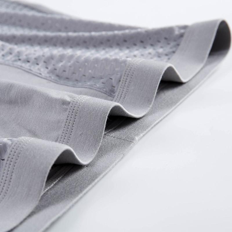 Ice Silk Mesh Men's Underwear Transparent Large Size Thin Young and Middle-aged Men's Boxer Briefs Modal Breathable Boxer Briefs