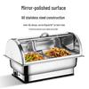 Electric Stainless Steel Food Warmer with Visible Lid
