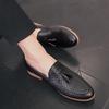 Fashion Size 38-47 Vintage Men Tassel Shoes Luxurious Comfortable Fashionable Leather Shoes Men European American Gentlemen Social Shoes