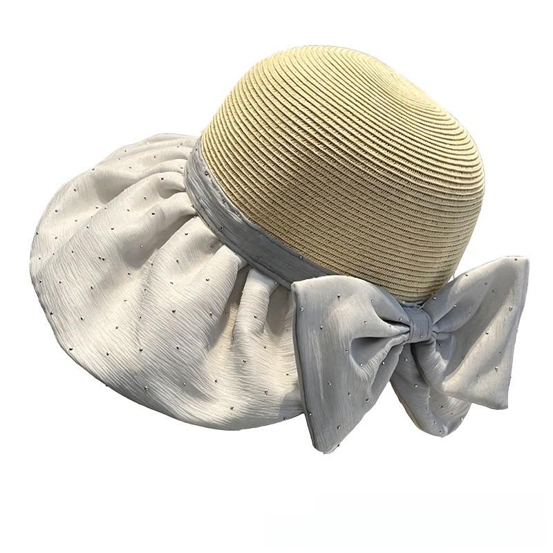 Grass Mesh Sun Hat With Adjustable Fit For Summer Vacation And Beach