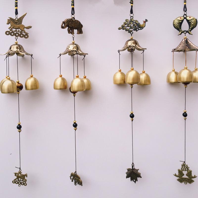 Newest Retro Wind Chimes Garden Decorations Wind Chimes Outdoor Decoration for Home Copper Wind Bell Wind Music Home Decoration