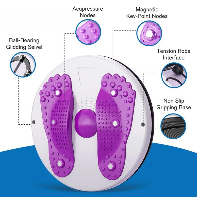 Waist Twisting Disc Magnetic Massage Body Trainer Abdomen Lose Weight Body Shaping Device Gym Sport Exercise Fitness Equipment