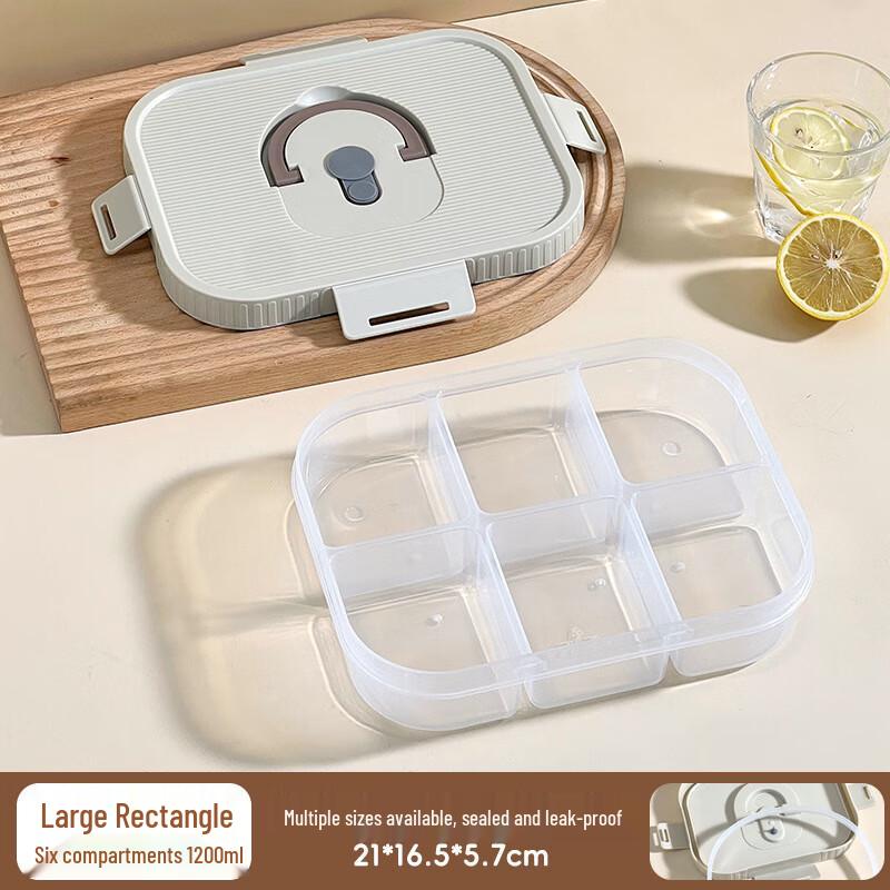 Microwavable Divided Food Storage Container Large (1200ml)