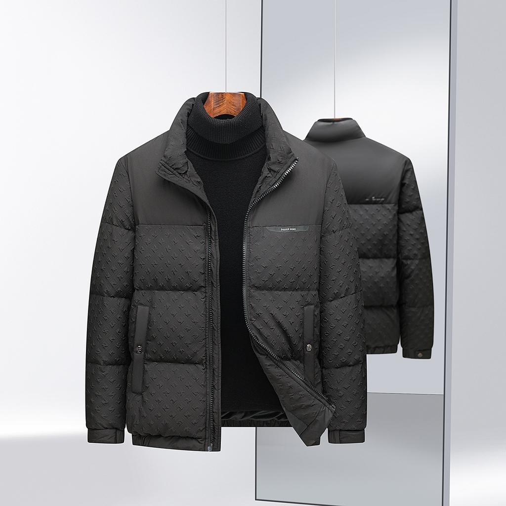 Autumn and Winter Short Stand-up Collar Duck Down Warm and Thickened Down Jacket Youth Casual Cold-proof Clothing