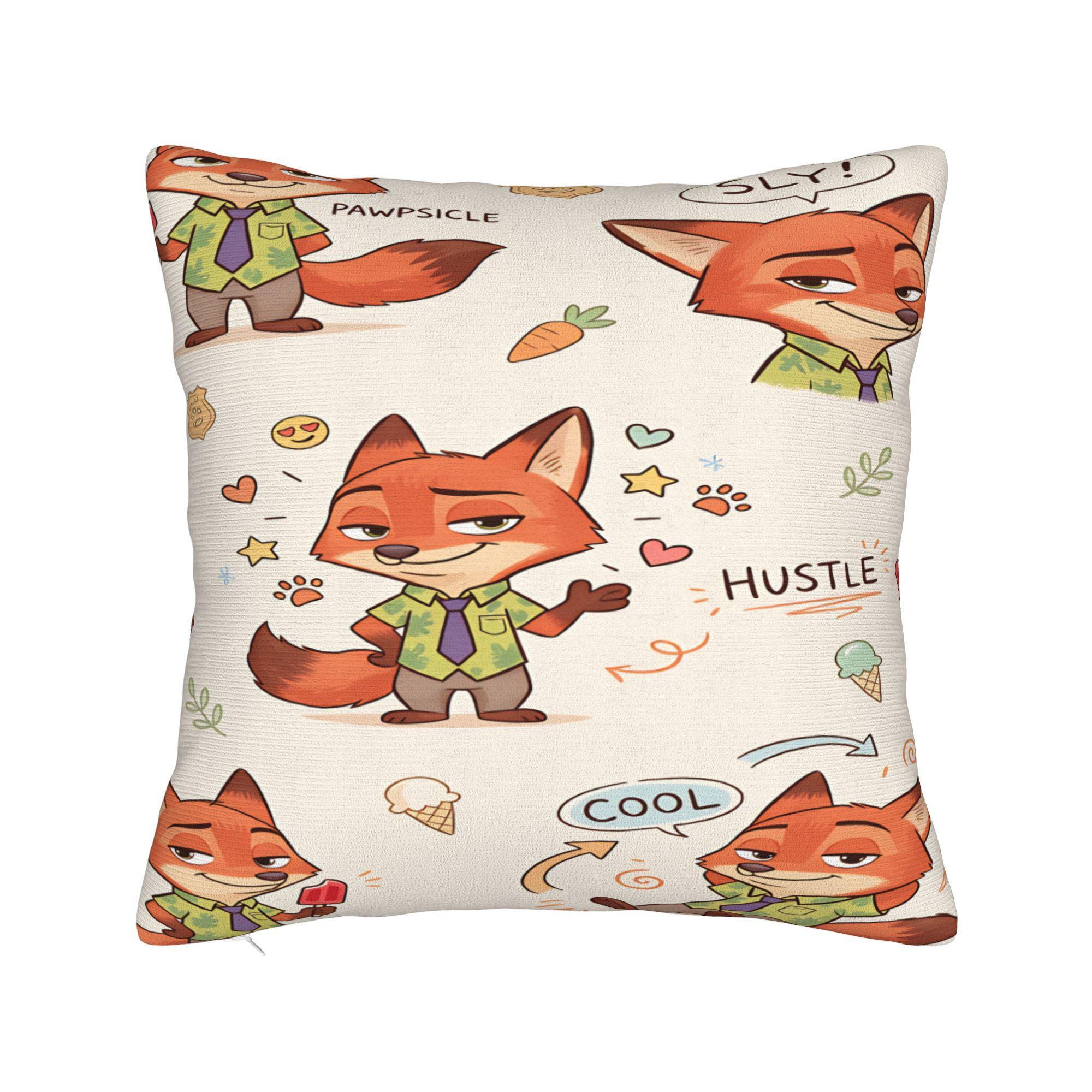 Наволочки Зверополис 2  Забавная наволочка для дивана Домашний декор Уютная наволочка 30cmx30cm