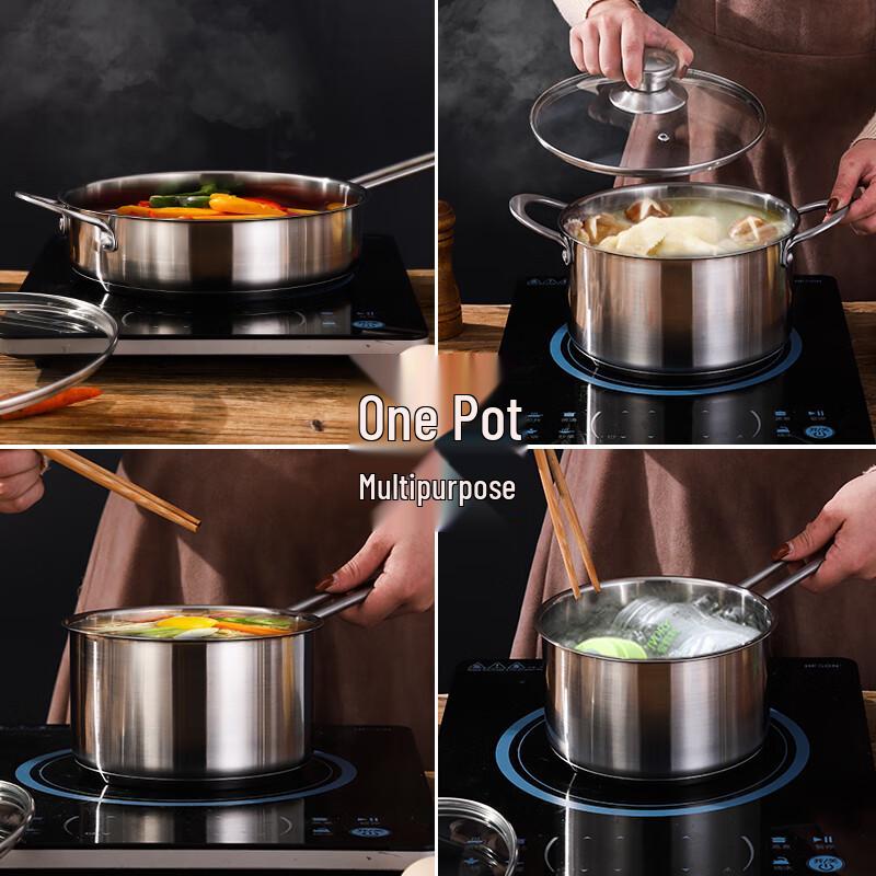 Adneny Z-35 Elite Classic Stainless Steel 3-Piece Cookware Set