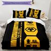 Wolves Football Club Emblem Printed Pattern Duvet Cover Set – Includes 1 Duvet Cover and 2 Matching Pillowcases Bedroom Decor Christmas Gifts