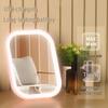 Portable Folding LED Vanity Mirror for Travel and Bedroom