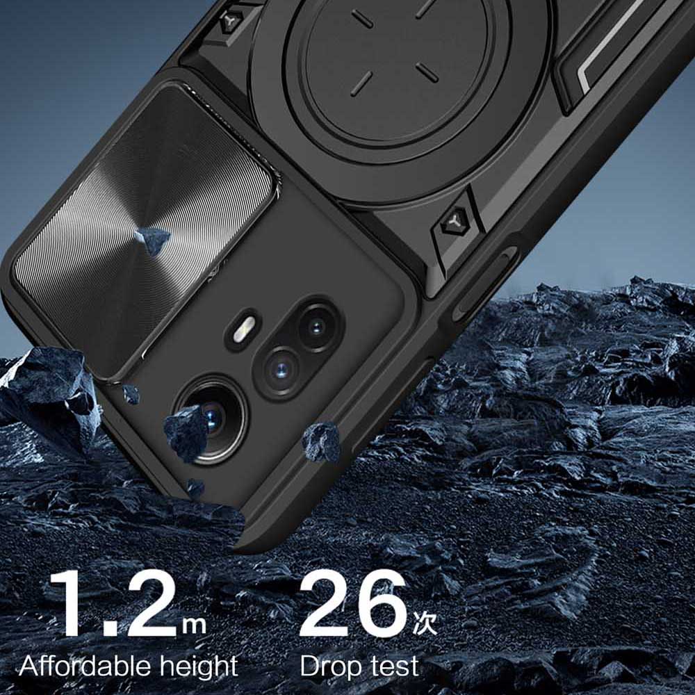 Magsafe Magnetic Camera protection case for Redmi Note 12 Pro Plus 11Pro 10Pro 12s 11s Armor Hybrid Metal Ring Back Cover