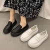 Flat bottom one-pedal small white single shoes 2024 autumn and winter new soft sole not tired feet comfortable breathable fashion work shoes