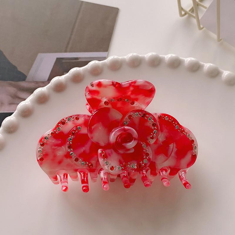 Premium Quality Acetate Hair Clip Featuring Stunning Floral Accents For Women