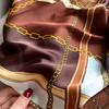 High-quality Luxurious Silk Scarves Headband Scarfs Neck Scarf For Women Chain Silk Scarf Women's Decorative Shawl