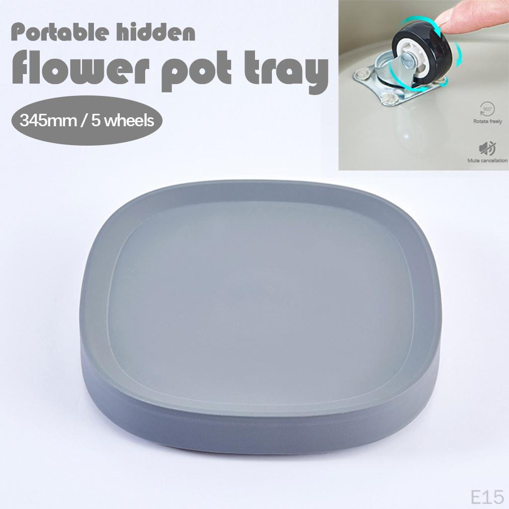 Stand Pulley with Invisible Wheels Trolley Saucer Pot Mover Rack Tray Heavy Duty Container Durable