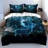 Glowing deer and forest. Bedding sets Duvet cover sets Duvet covers Pillowcases(1 * Duvet Cover 2 * Pillowcases without duvet insert)