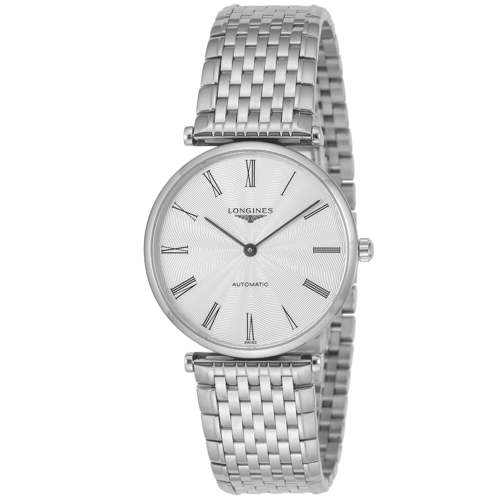 

Годинник LA GRANDE CLASSIQUE Автоматичний Завод Щоденна Водонепроникність Сапфірове Скло Сріблястий Циферблат Нержавіюча Сталь Сріблястий [Longines] Чоловічий L4.908.4.71.6 [Товар] срібний