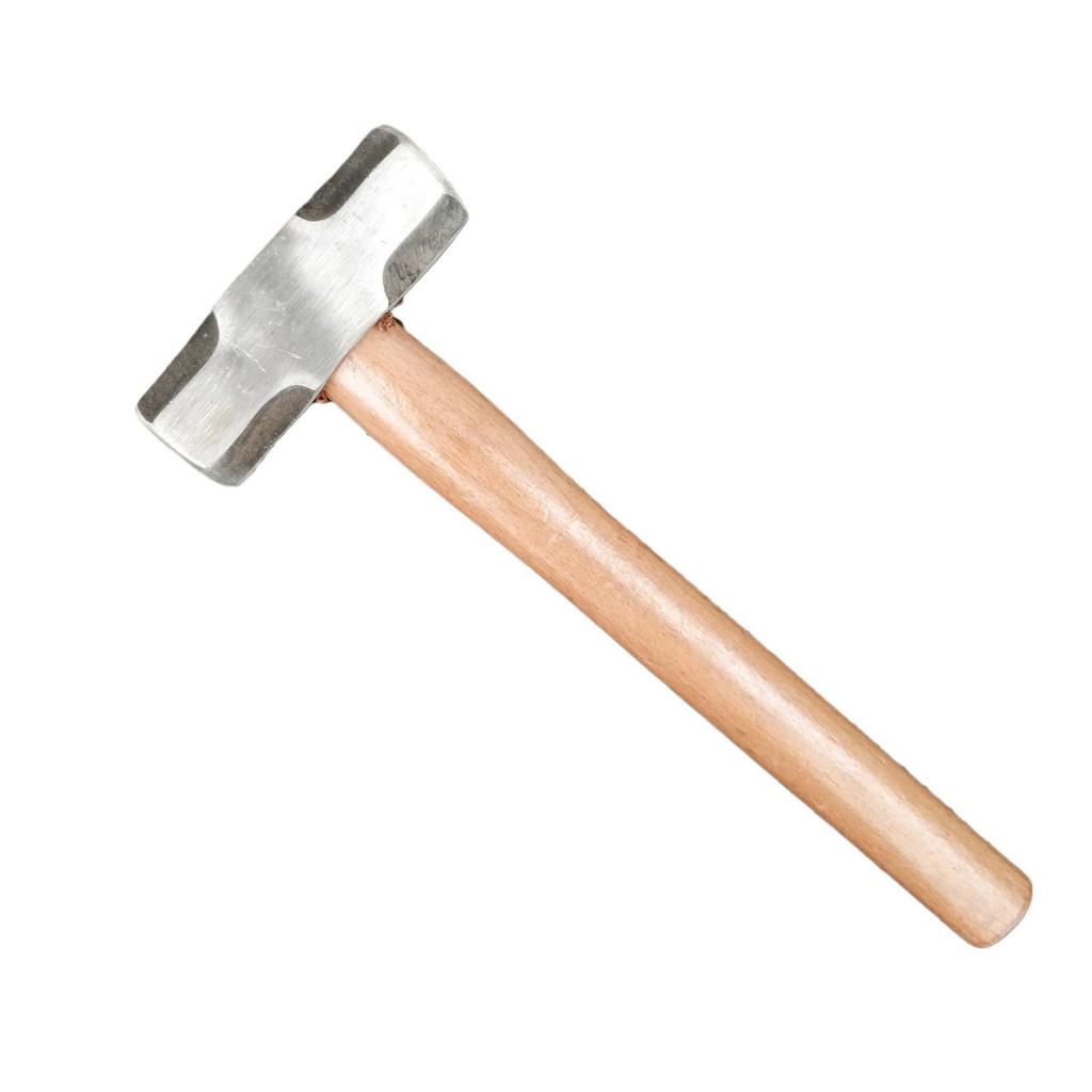 Polished Iron Hammer with Wooden Handle (Two-Pack: 4P, 6P, 8P)