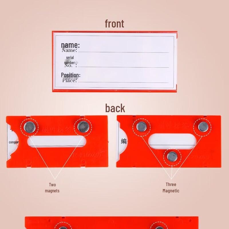 Magnetic Warehouse Shelf Label Holders
