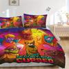Set Copriletto Stampa Maledizione Scooby Doo 3 Pezzi Ultra Morbido, Traspirante e Confortevole con Design Elegante per Arredamento Camera da Letto e Camera degli Ospiti 1 Copri an
